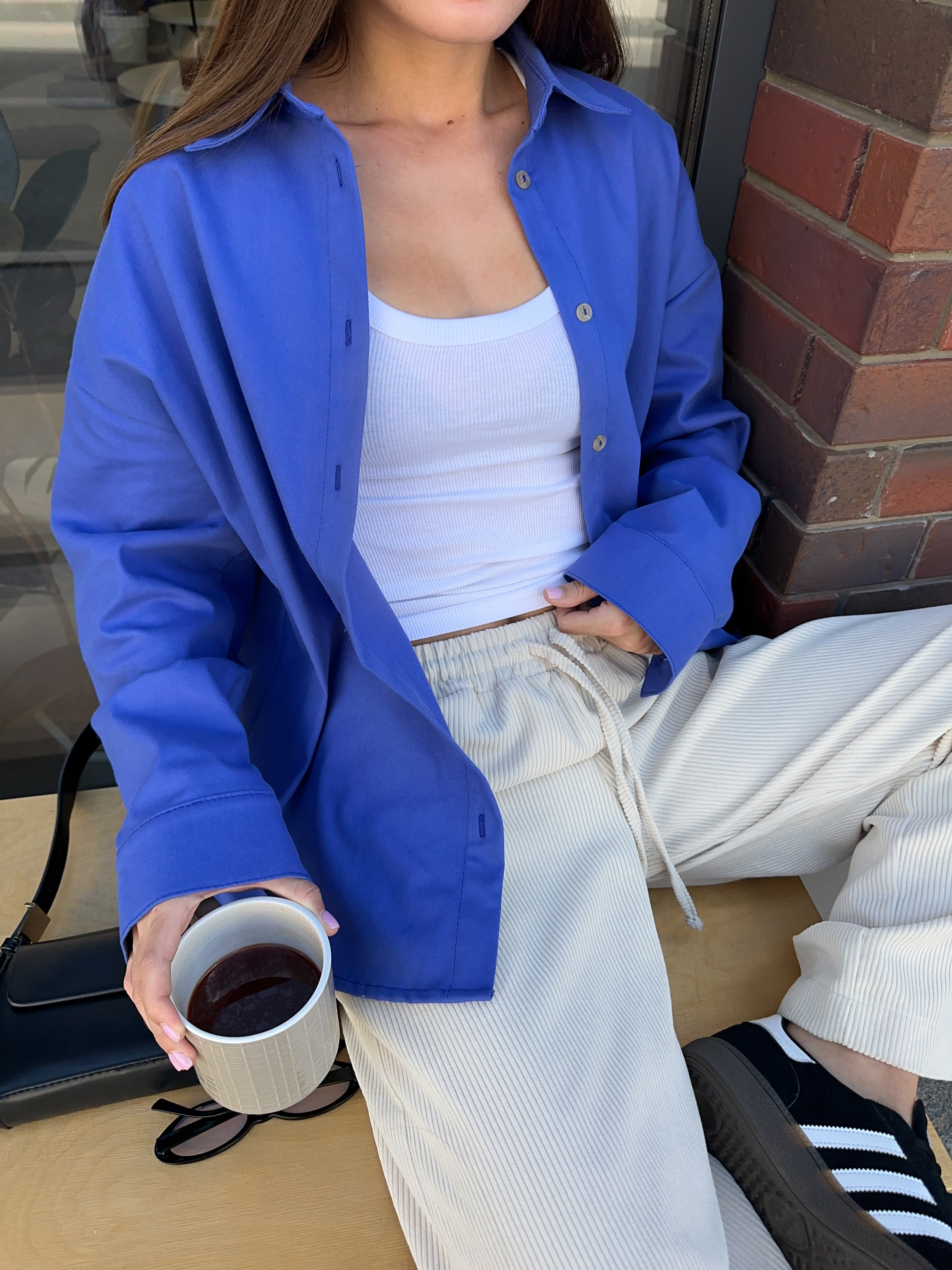 Сорочка джинс синя