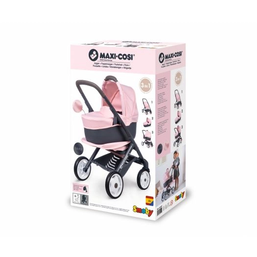 Коляска Maxi-Cosi&Quinny "3 в 1. Софт" зі з'ємною люлькою, 54,5 x 38,5 x 64 см, 3+ Smoby