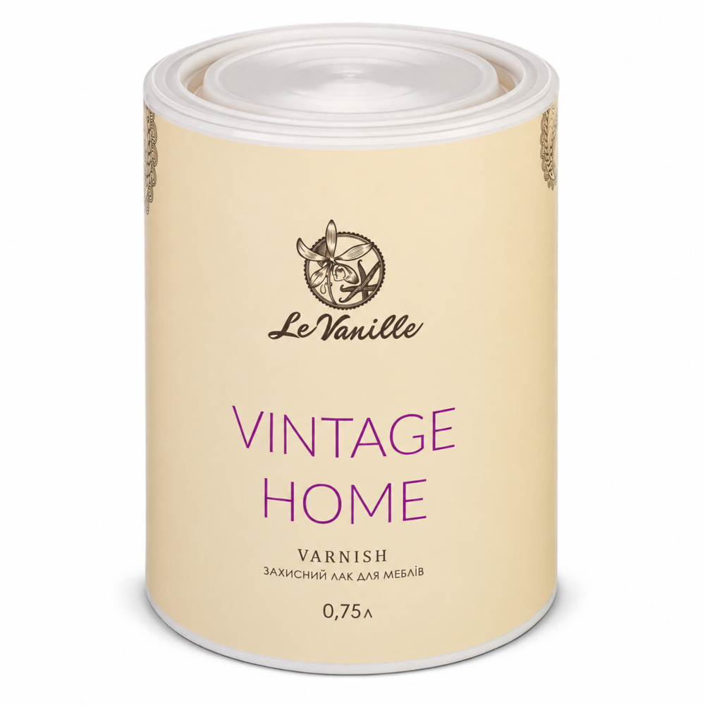 Захисний лак Le Vanille Vintage Home для крейдової фарби прозорий 0,75 л