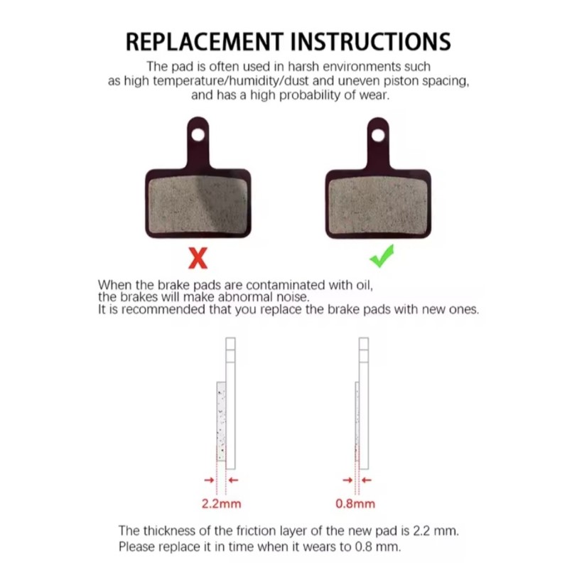 Гальмівні колодки Tektro для електросамоката Kugoo, KuKirin G2 / G2 Master / G4