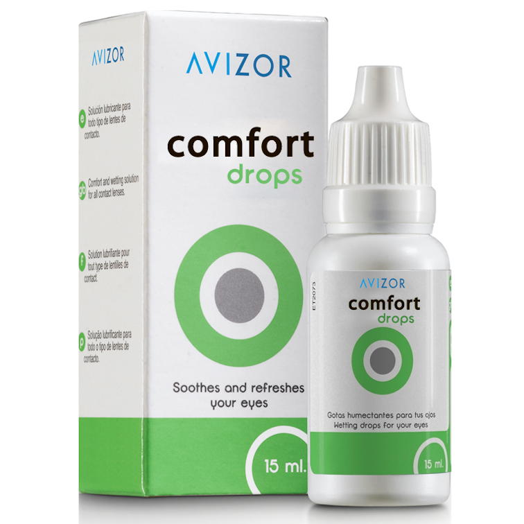 ЗВОЛОЖУЮЧІ КРАПЛІ AVIZOR COMFORT DROPS (15 мл.)