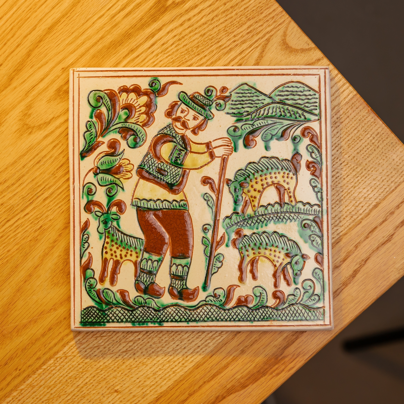 Плиточка керамічна "Гуцул", 20*20 см