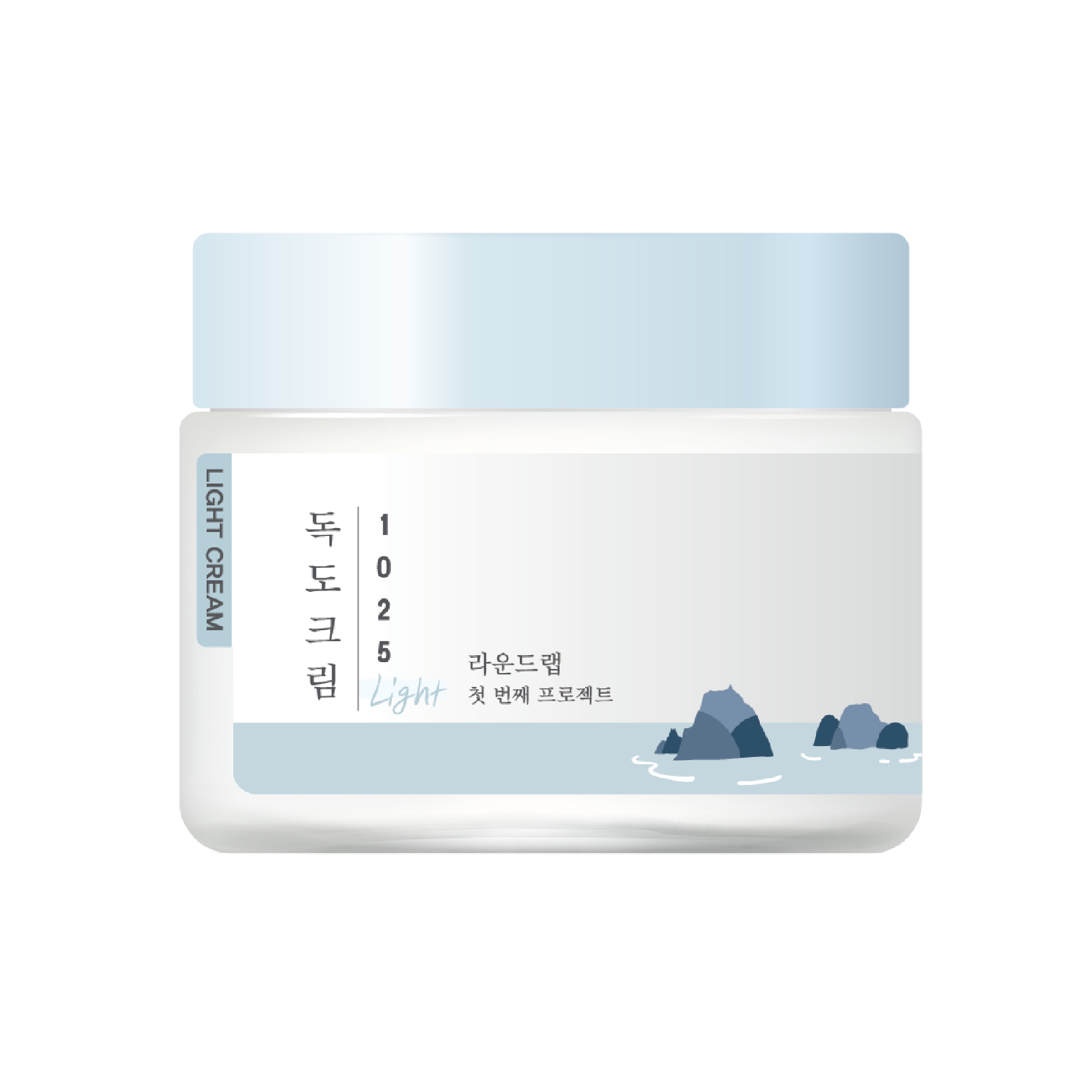 Легкий зволожувальний крем з морською водою ROUND LAB 1025 Dokdo Light Cream 80 ml