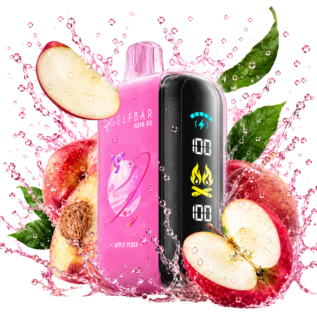 Ельф RAYA D3 25000 Apple Peach (Яблуко Персик)