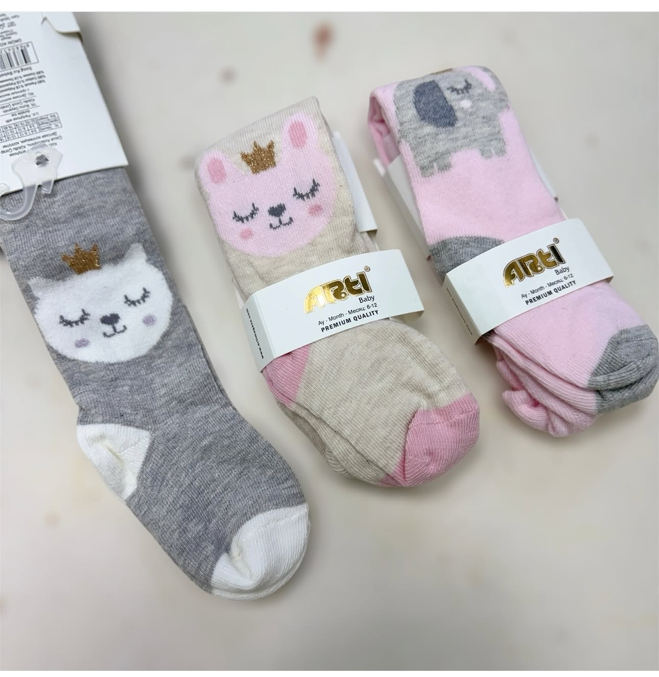 Дитячі демісезонні колготи корона для дівчинки