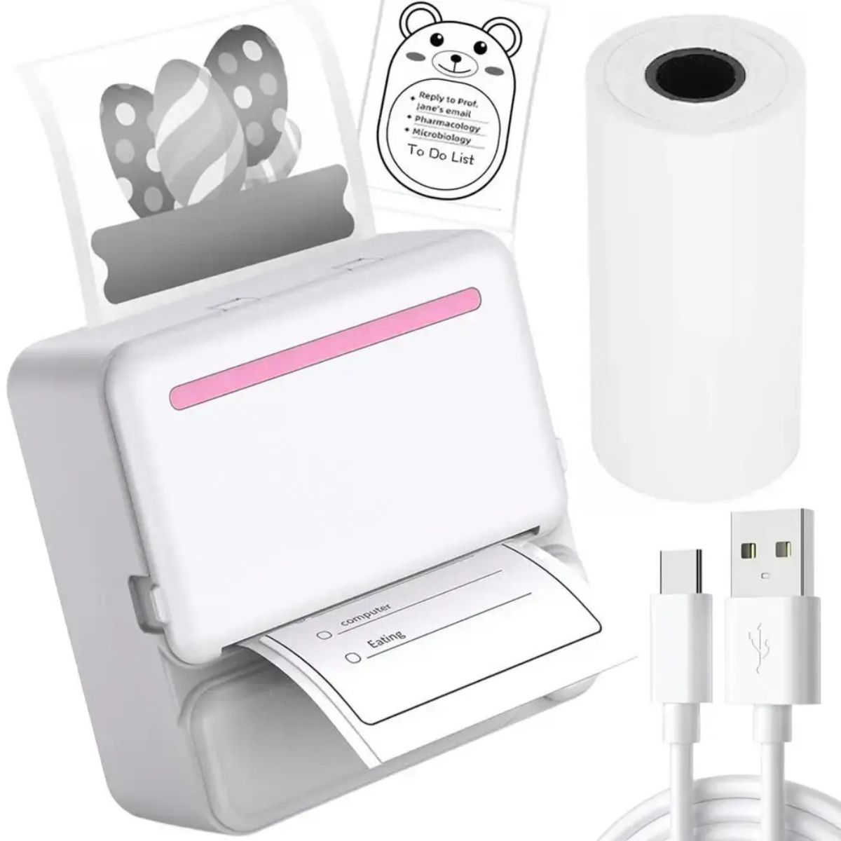 Портативний Bluetooth термопринтер C19 (200 DPI, 800 mAh)