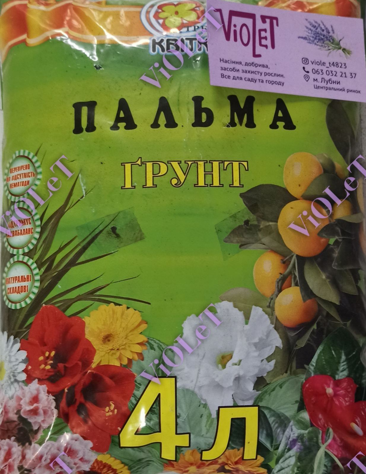 Грунт Трейд Квітка Пальма 4 л