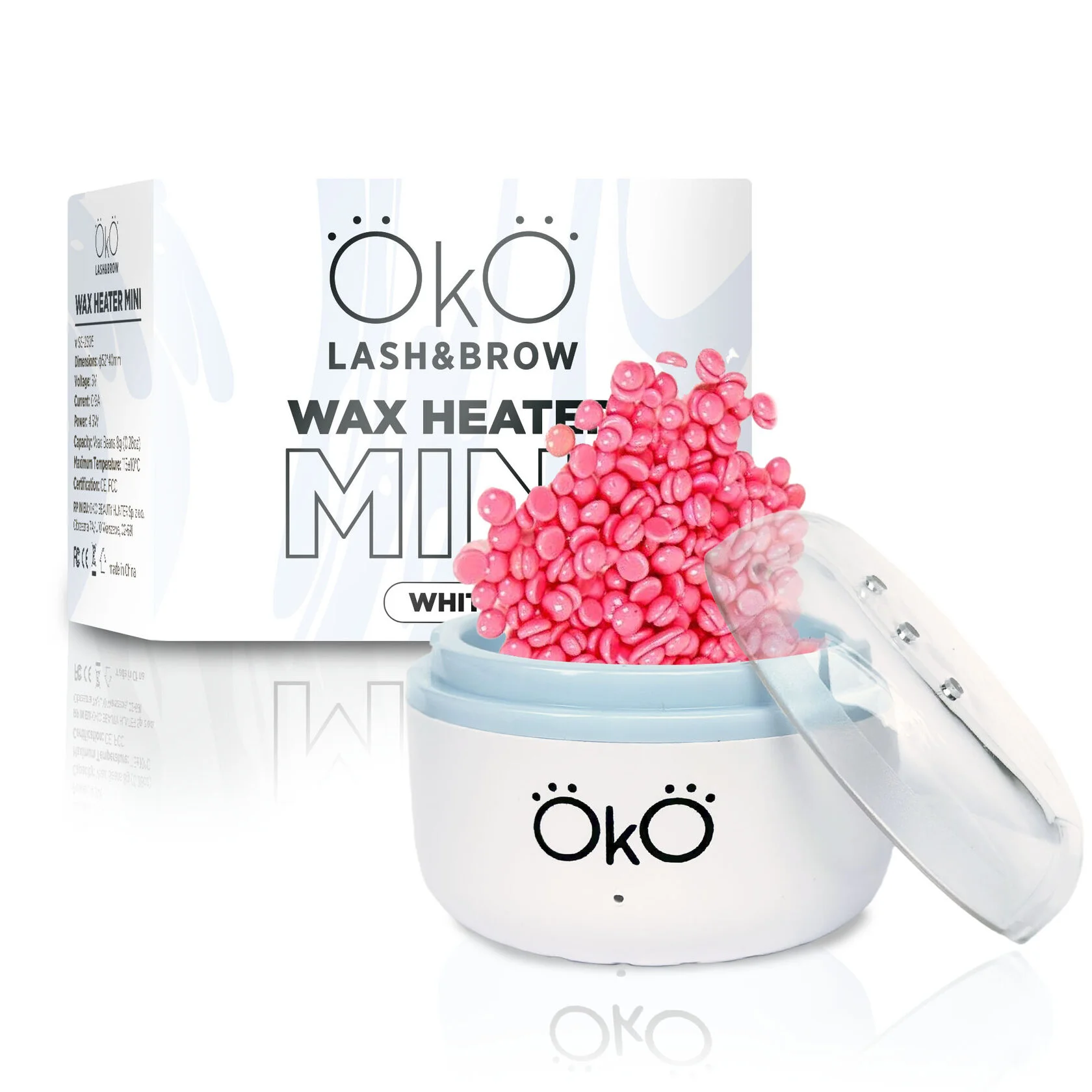 Mini Wax Heater OKO White