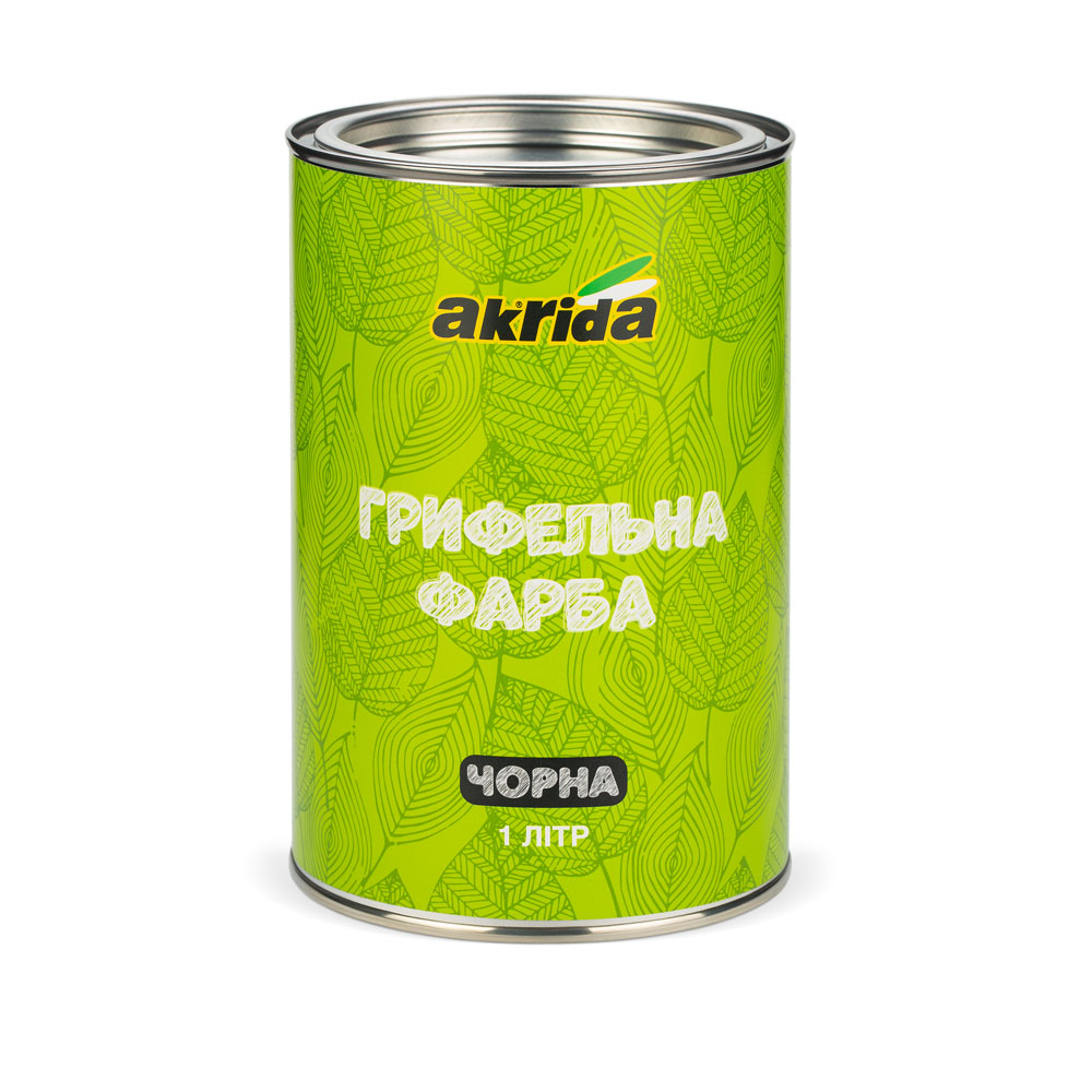 Грифельна фарба Akrida чорна 1 л