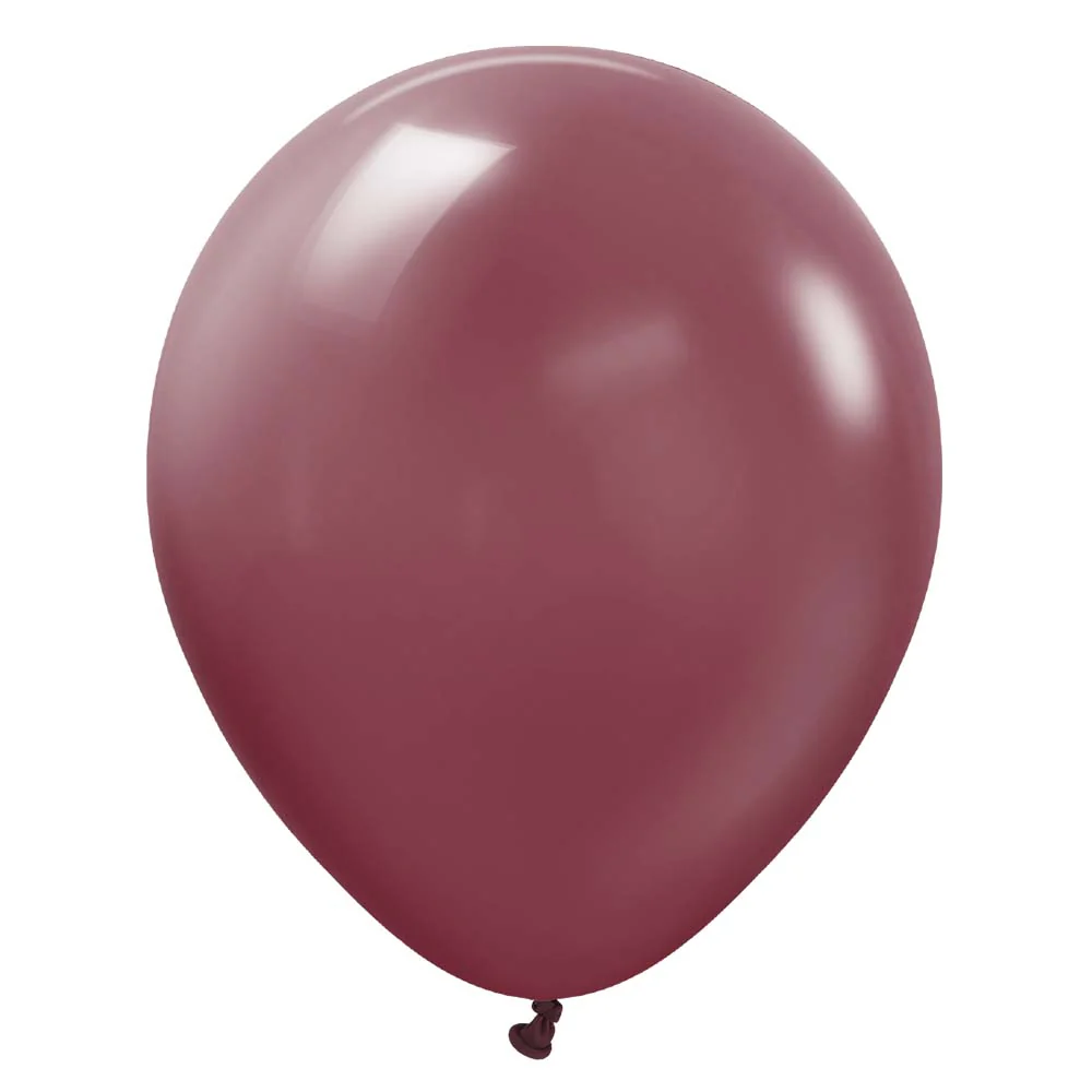 12-inch Burgundy latex helium balloon