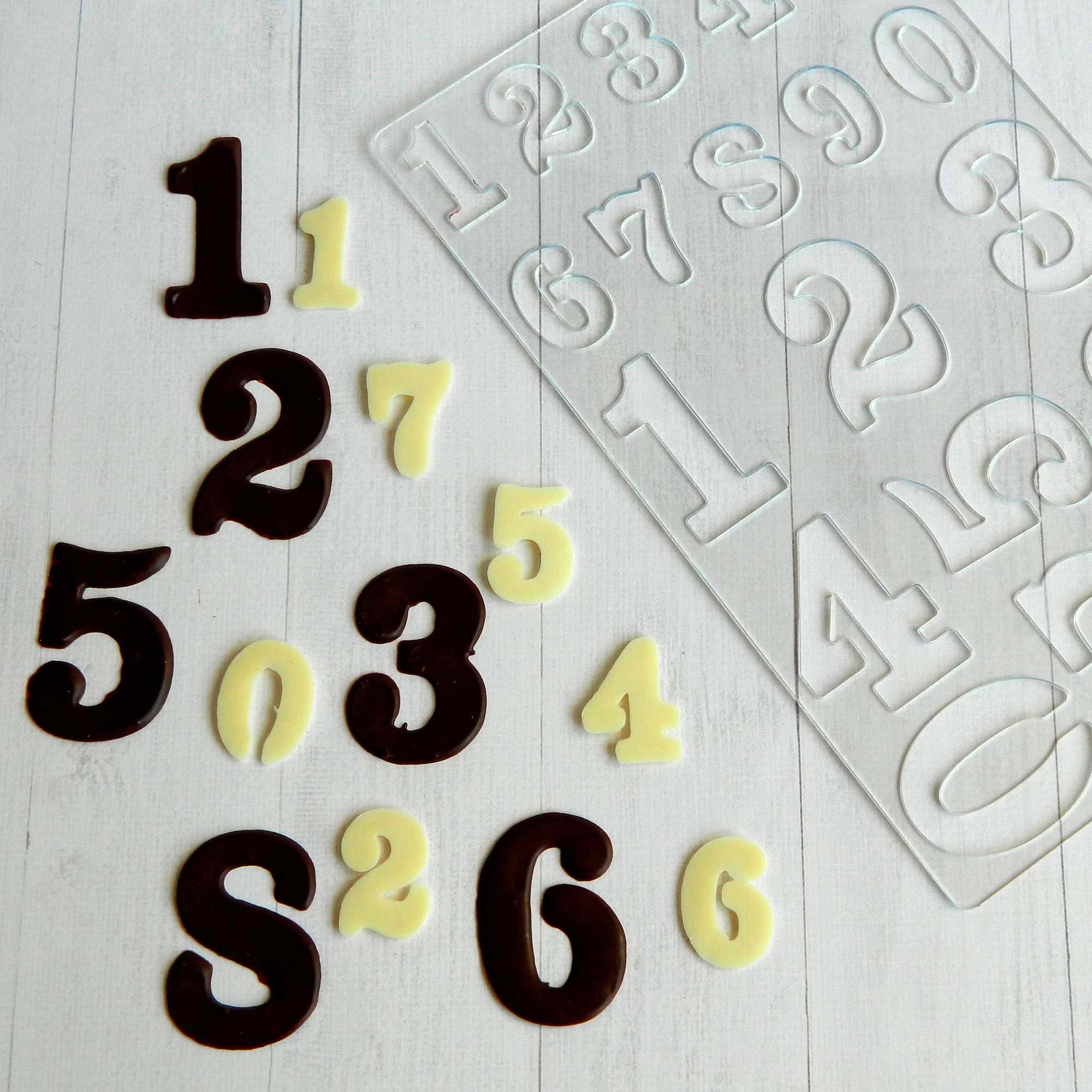 Трафарет для шоколаду "Цифри"