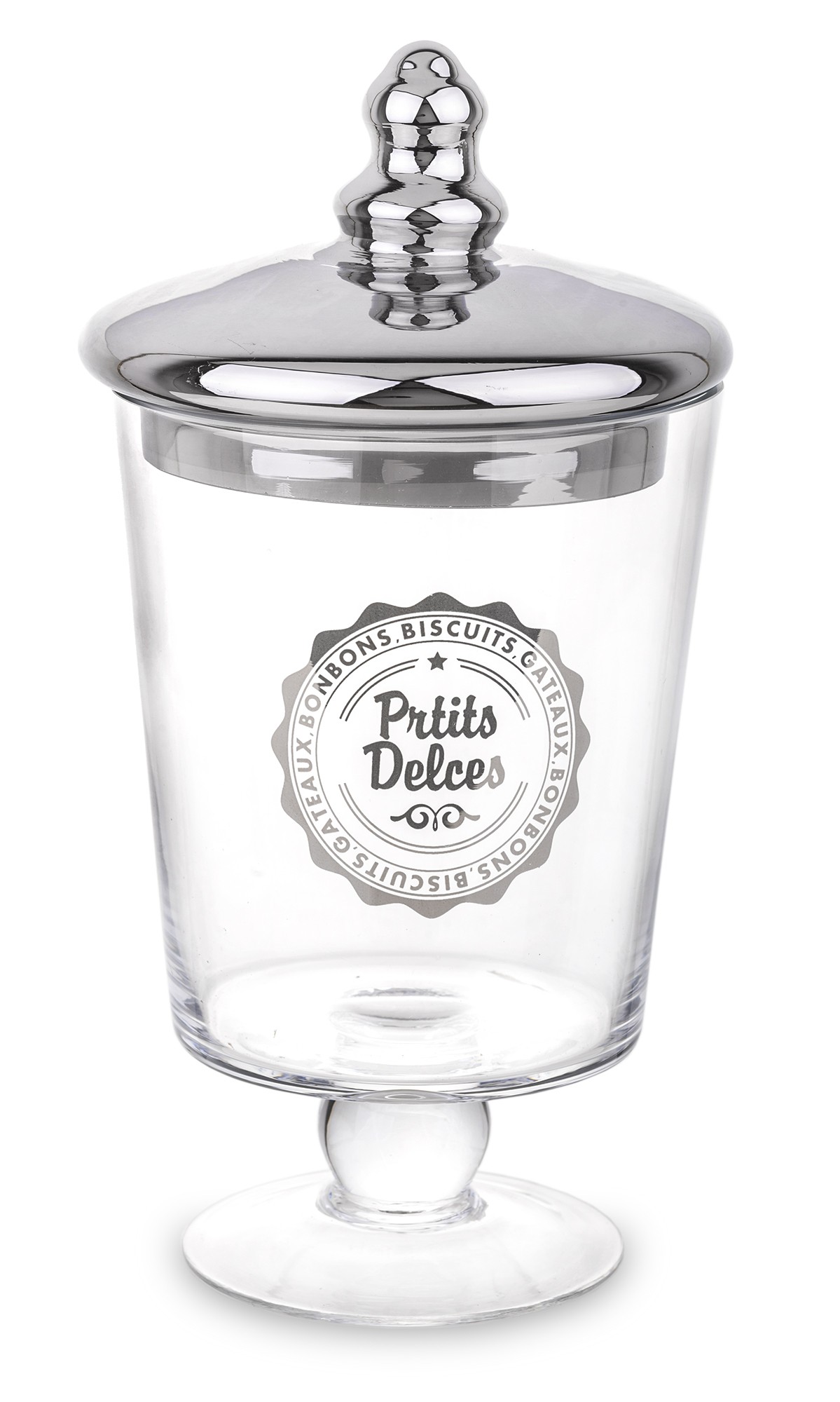 Декоративна скляна ємність 25x12,5x12,5