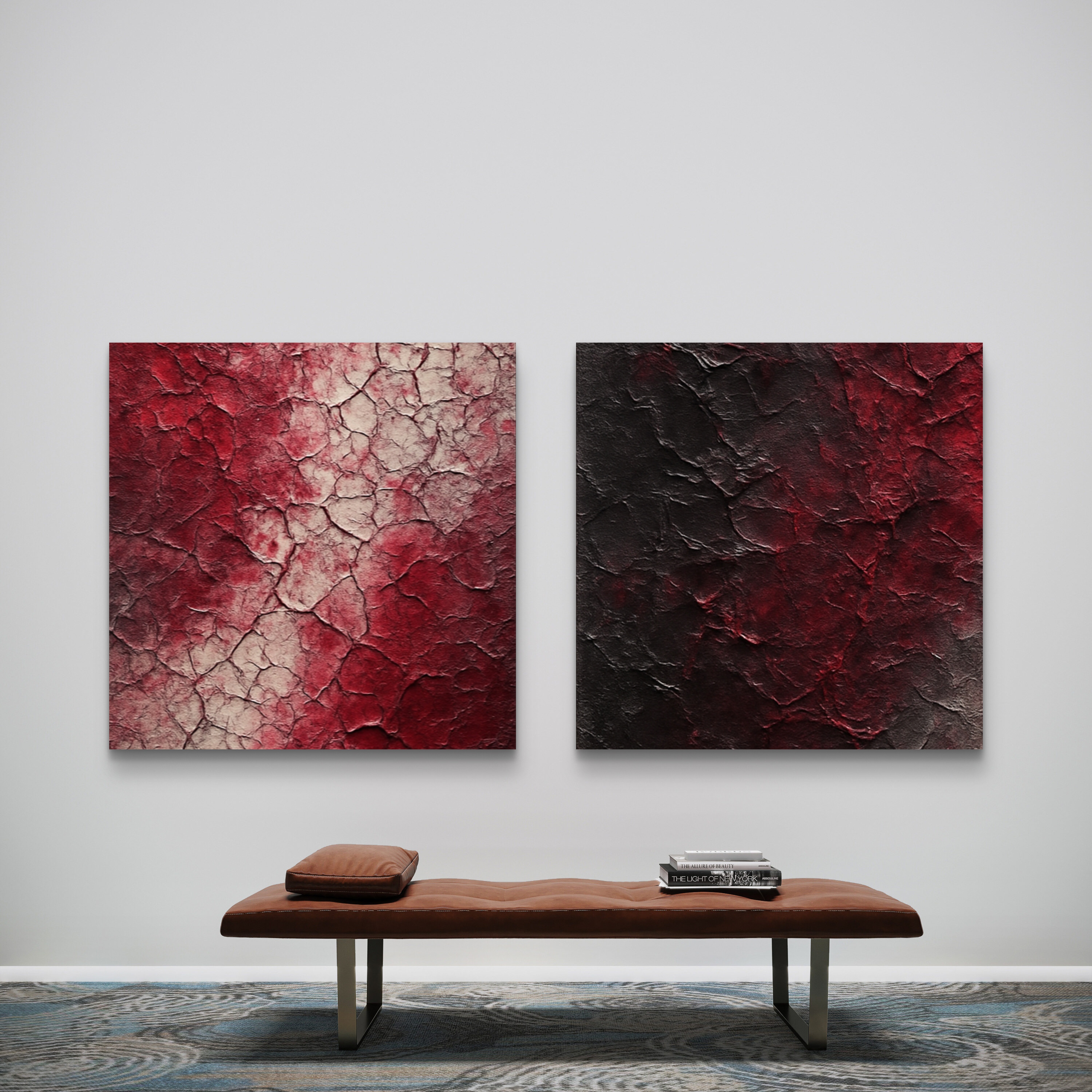 Текстурна модульна картина " Малинове вино"