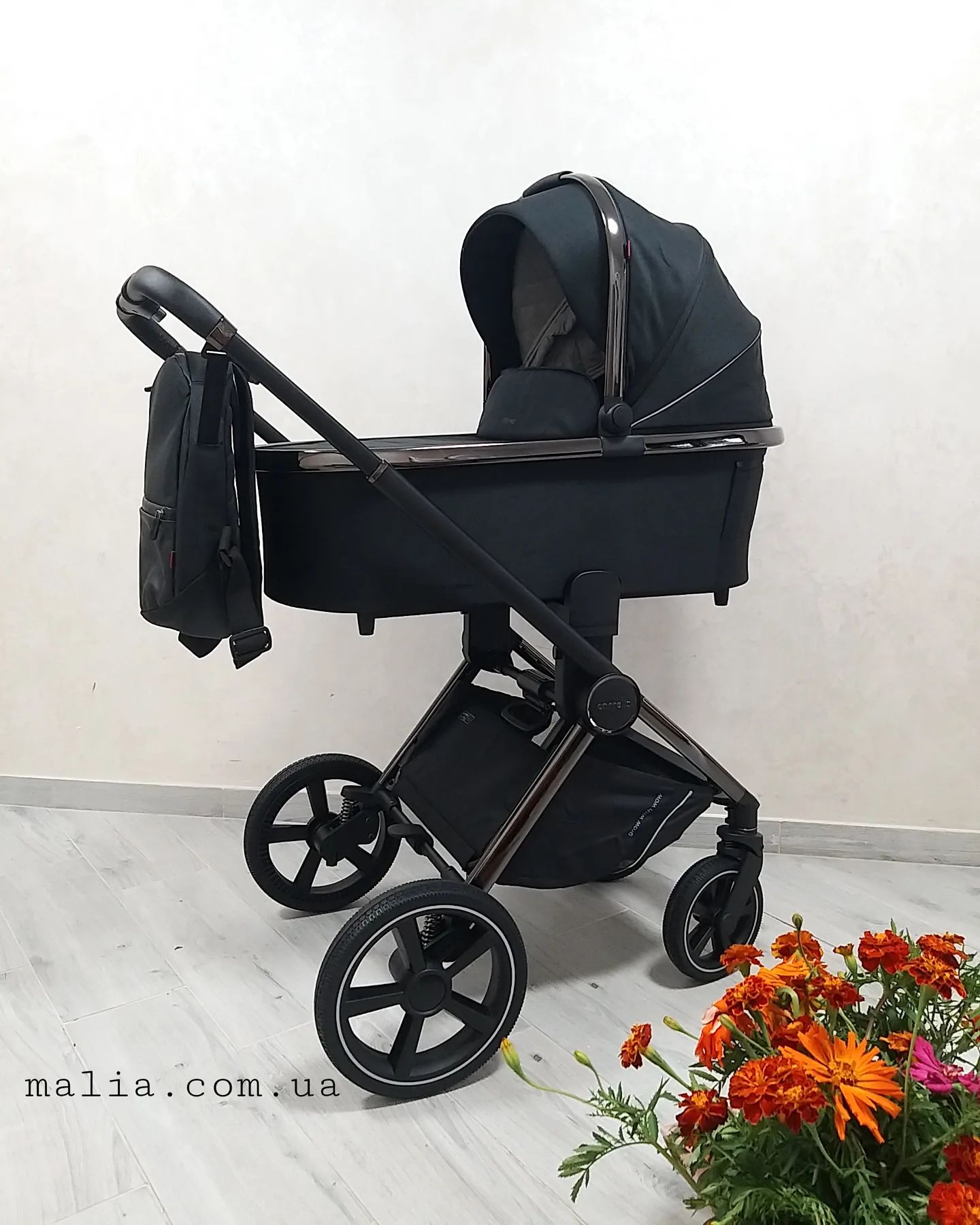 Коляска універсальна CARRELLO Ultimo NF 2 в 1 Sable Black