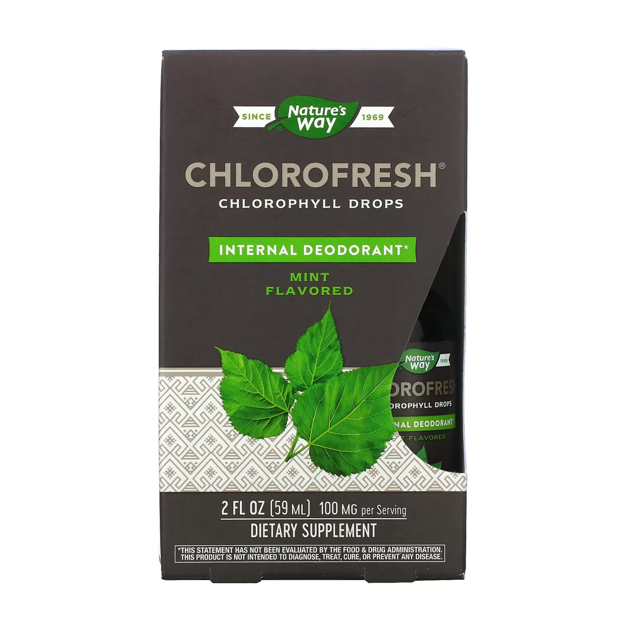 Хлорофіл в краплях, Chlorofresh® Mint 40X Liquid - 59 ml