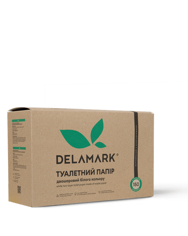 Туалетний папір DeLaMark (6 рулонів)