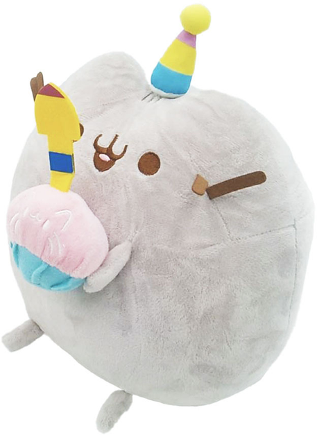 М'яка іграшка котика Pusheen Пушин з днем народження