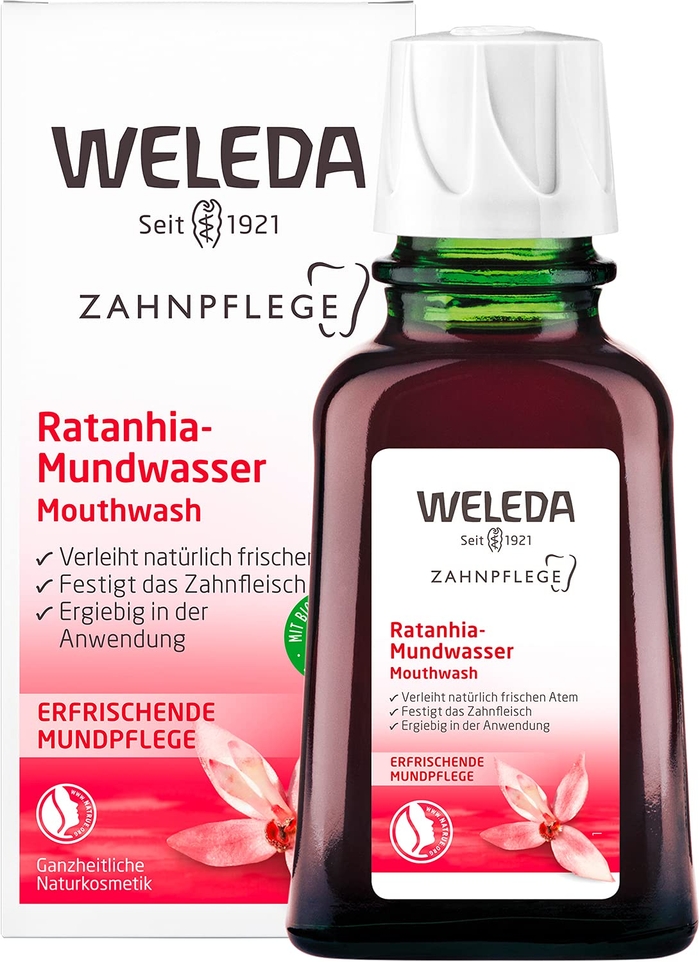 WELEDA Ratanhia Освіжаючий Органічний Ополіскувач для Здорової Слизової Рота та Ясен - 50 мл