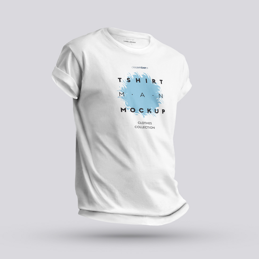 6 Mockups Men T-Shirt 3D