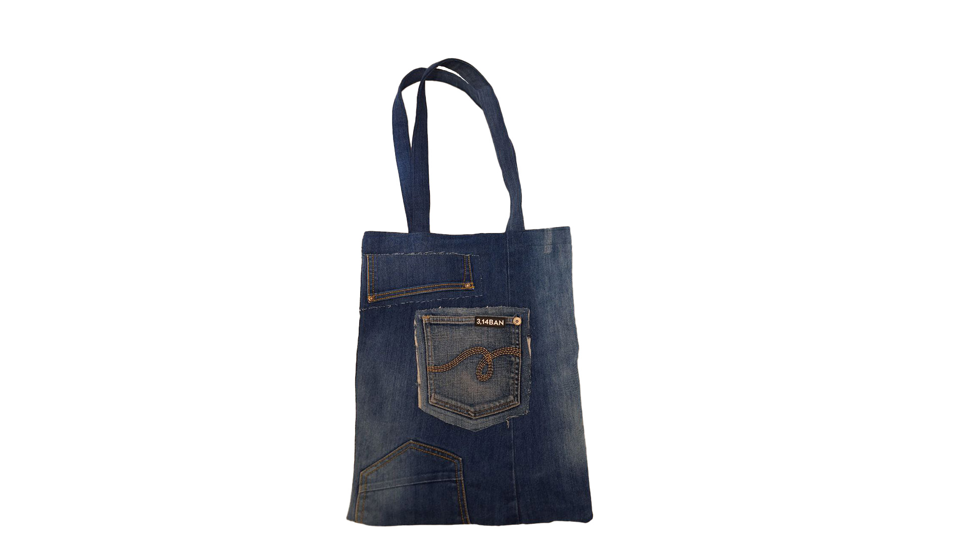 Шопер із джинсу Denim Reborn (42×34 см)