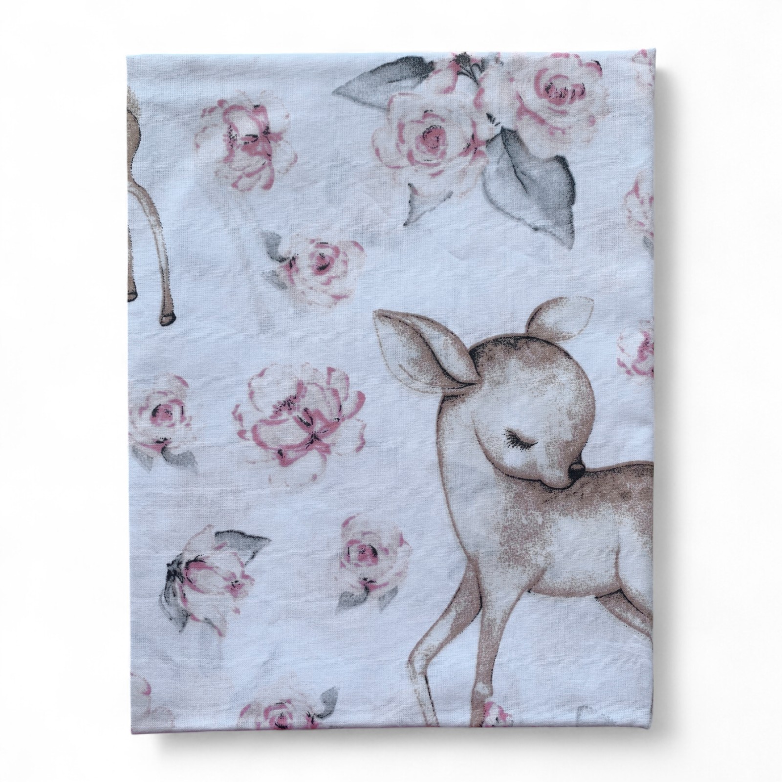 Пелюшка бавовняна 100 х 80 см Оленятко з квітами