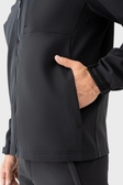 Вітровка AVECS чорна з матеріалу Softshell з капюшоном