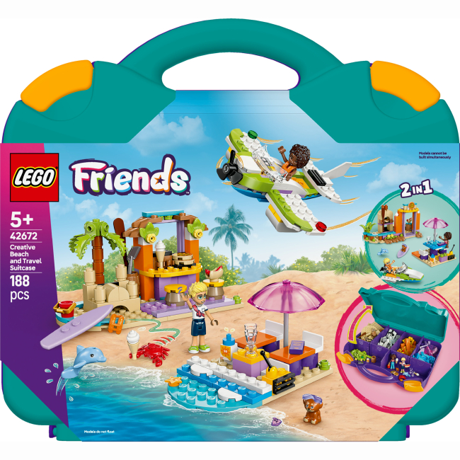 Конструктор LEGO Friends Творча валіза для подорожей і відпочинку на пляжі (42672)