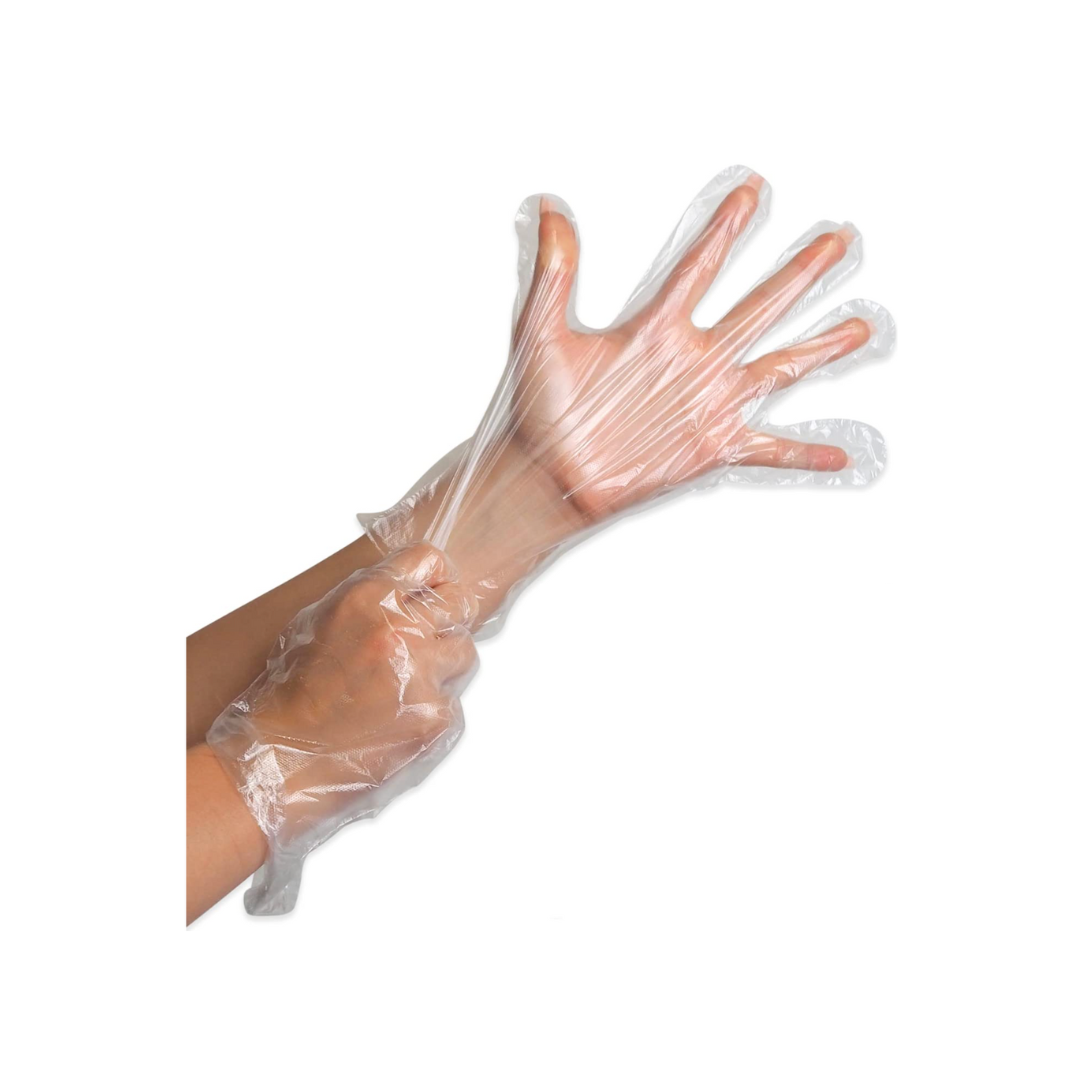 Disposable transparent PE gloves