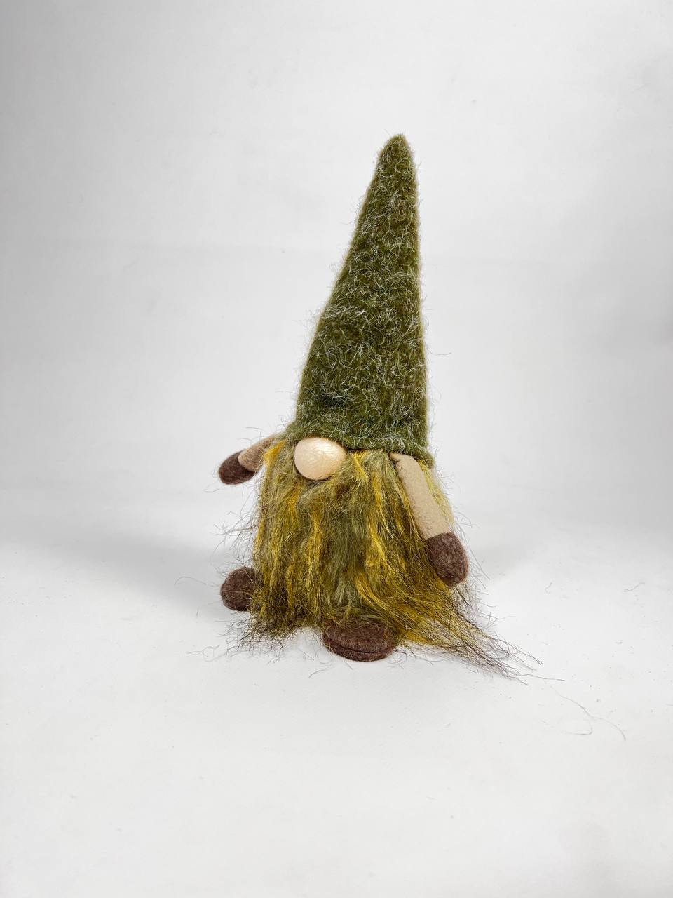 Гном зелений великий 30 см ( наповнення песок)