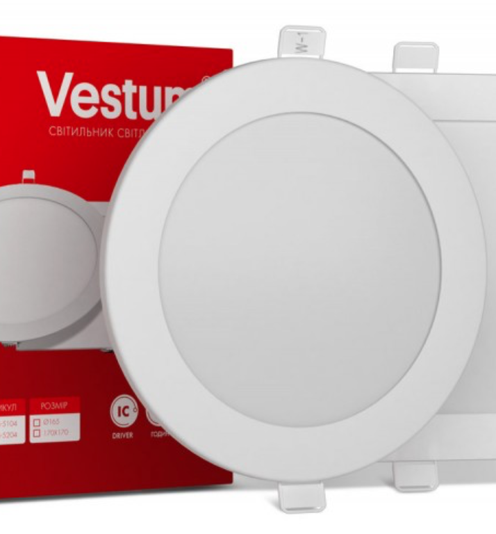 Світильник LED врізний круглий Vestum 9W 4000K 220V