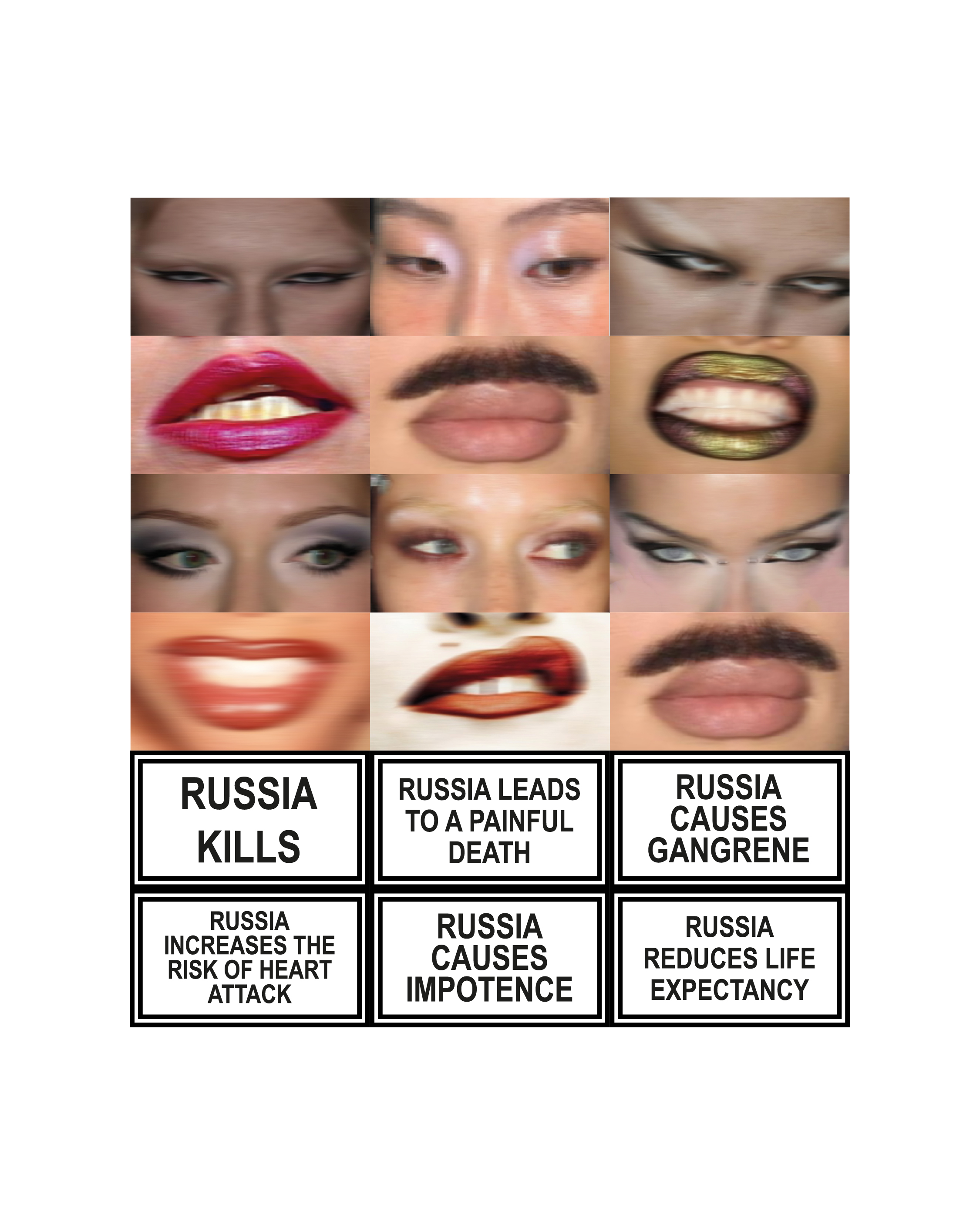стікерпак "russia kills" для цигарок від True Stickers