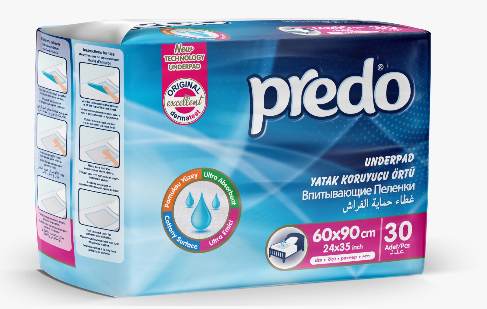 Predo Podkłady Chłonne 60x90 cm 30 szt.