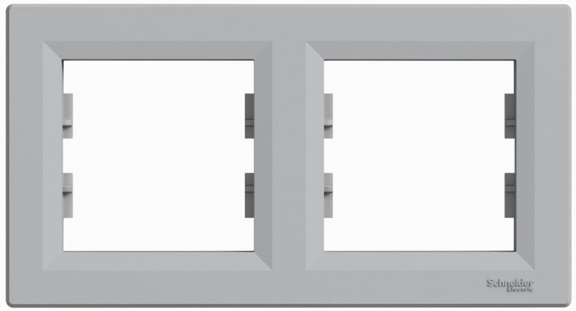 Рамка 2-постова, горизонтальна,  Asfora (6 кольорів)