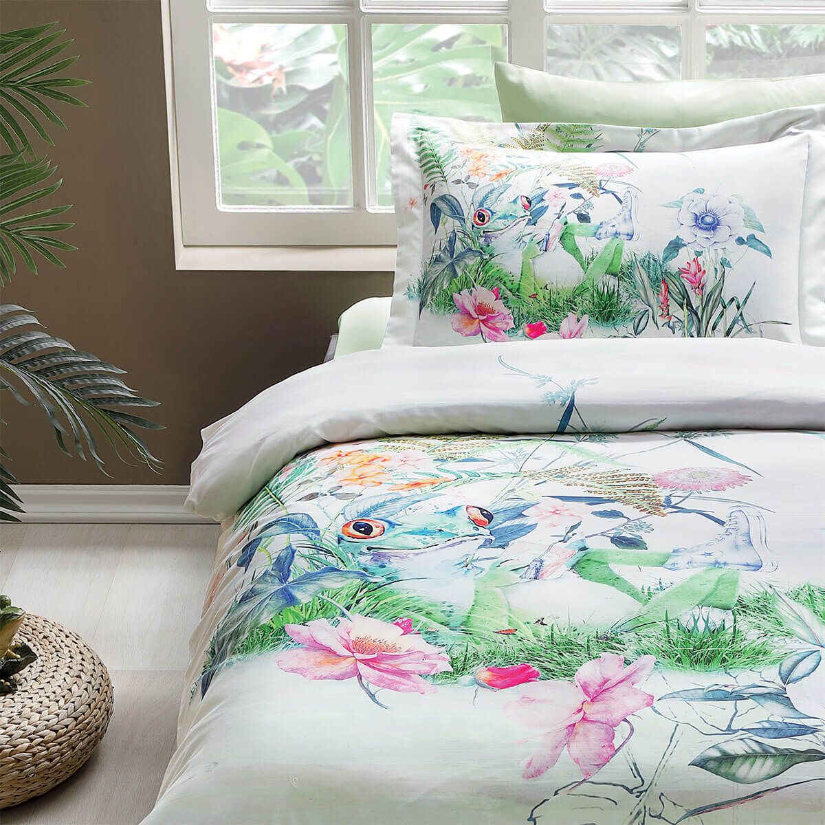 Комплект постільної білизни на полуторне ліжко Tivolyo Home Time Out Cатин Делюкс