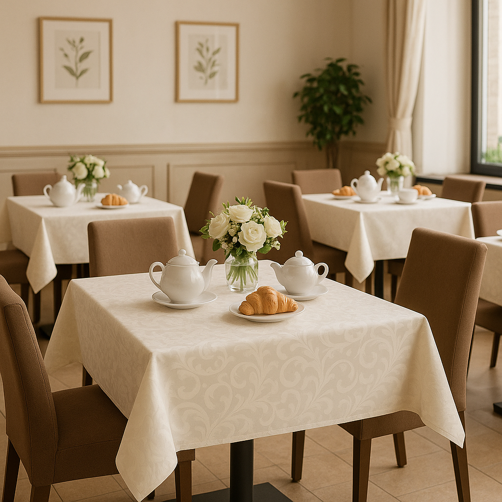 Скатертина для ресторану, кафе "Ванільний крем"