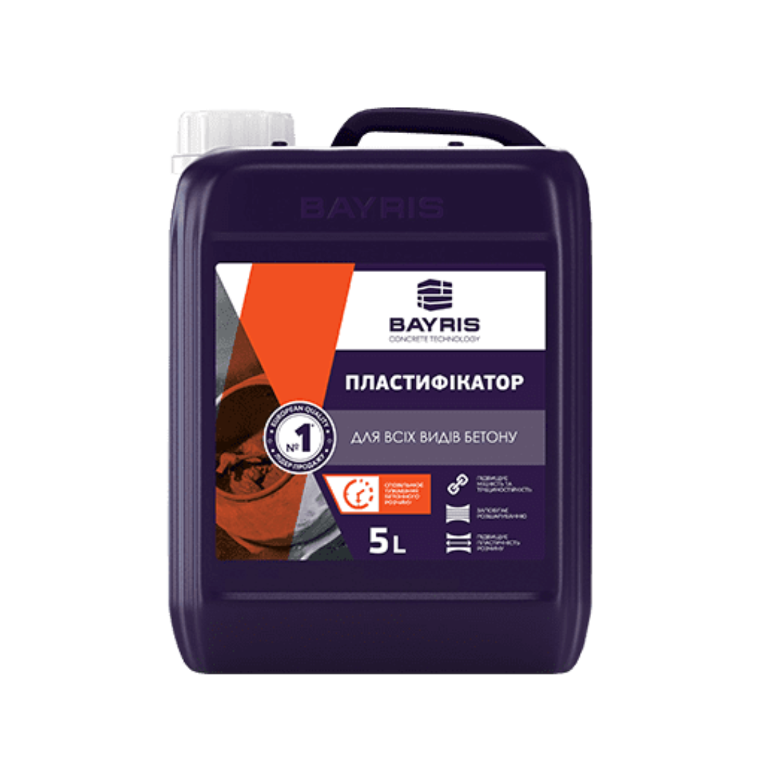 Пластифікатор “Для всіх видів бетону” БАЙРІС 5 л
