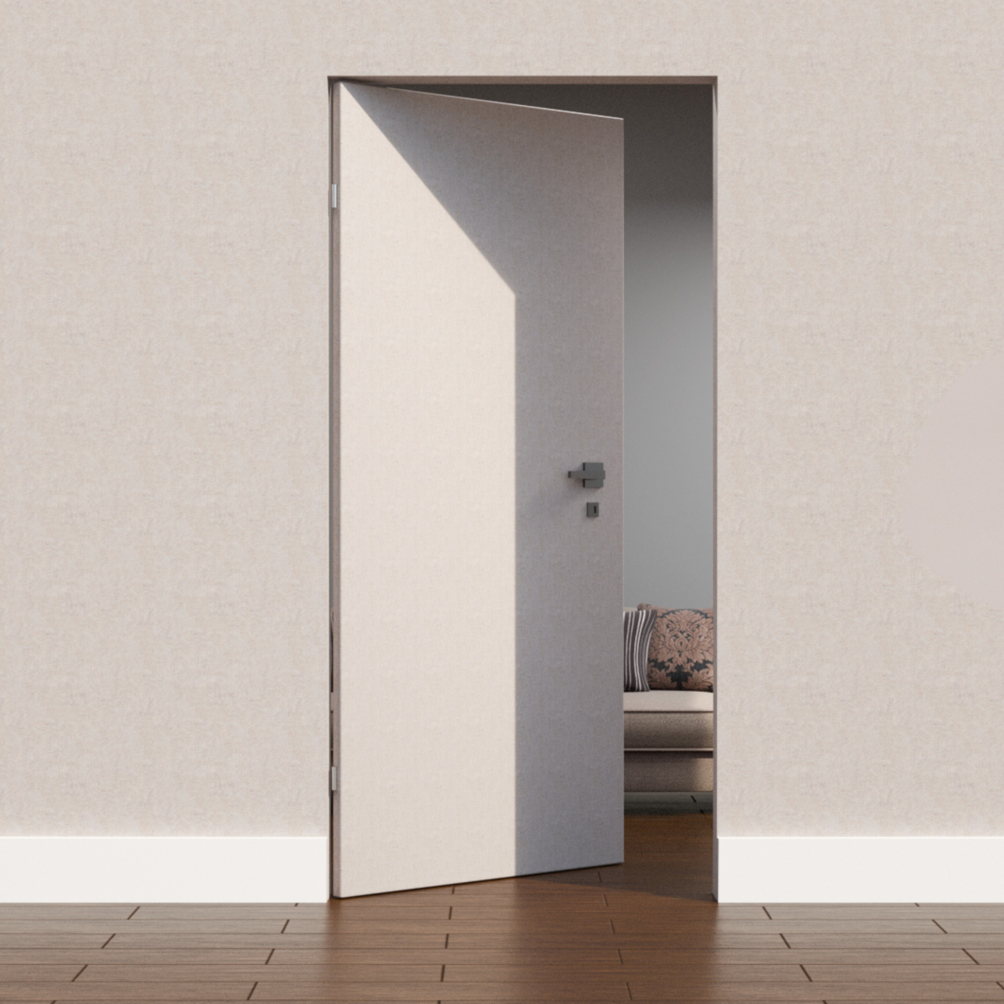 Двері прихованого монтажу (внутрішнє відкривання)