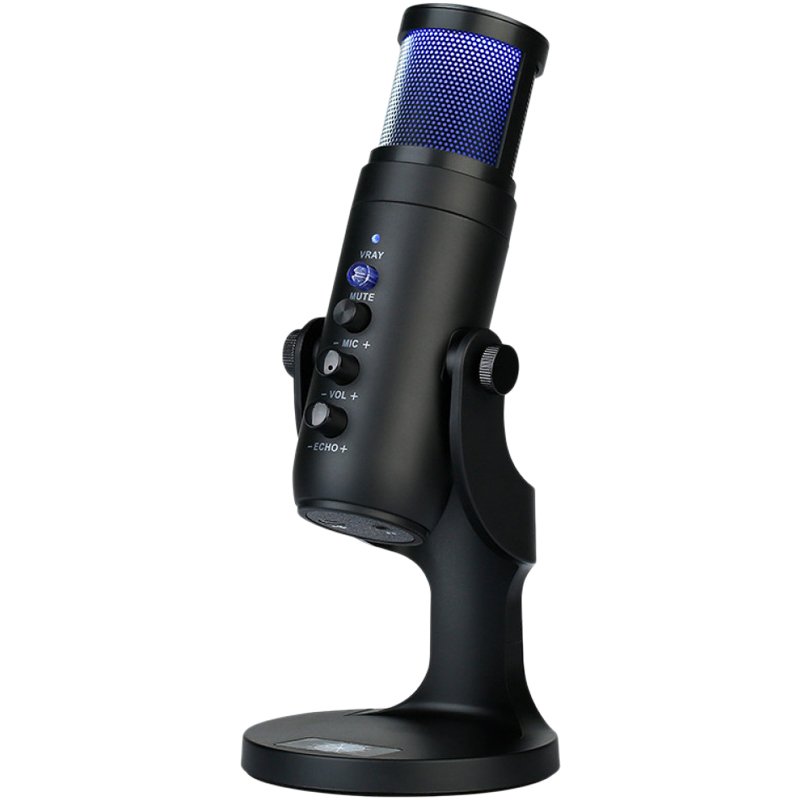 Мікрофон MU900 RGB USB Black