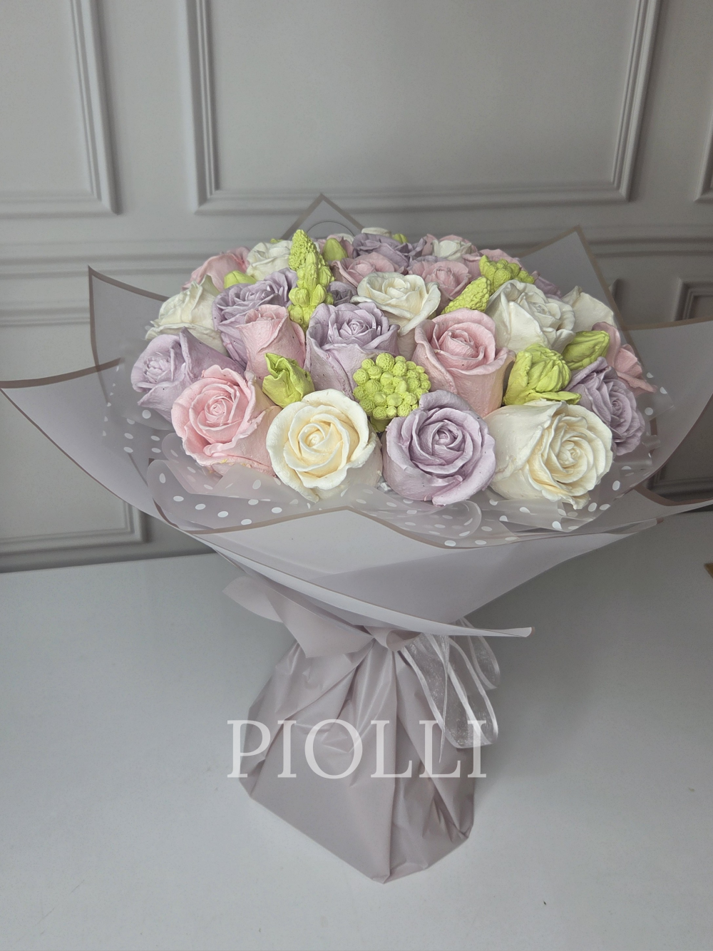 Зефірний букет з троянд