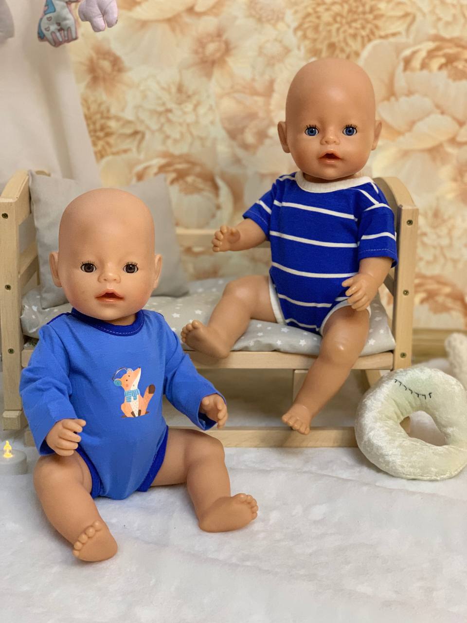 Боді для ляльки хлопчика Baby Born 43см