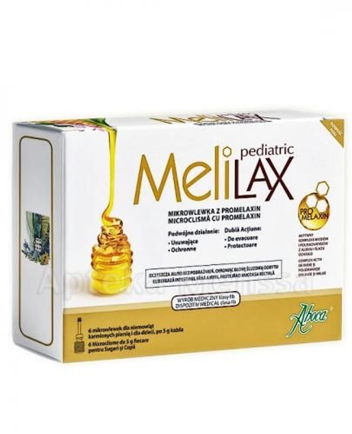 Melilax Pediatric від запорів у дорослих, дітей та немовлят - 6 шт