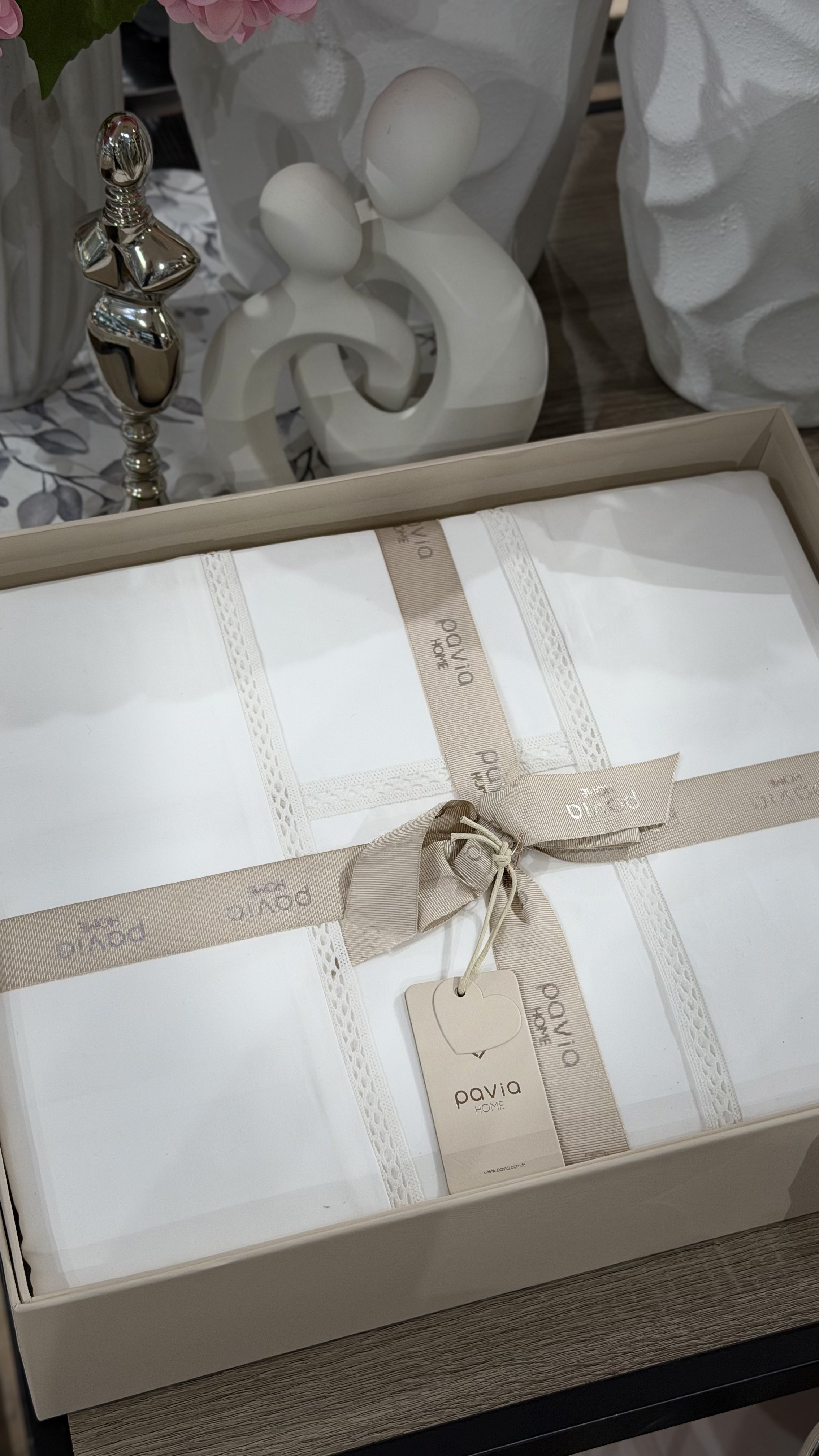 Комплект постільної білизни 200x220 PAVIA TANICH BEYAZ