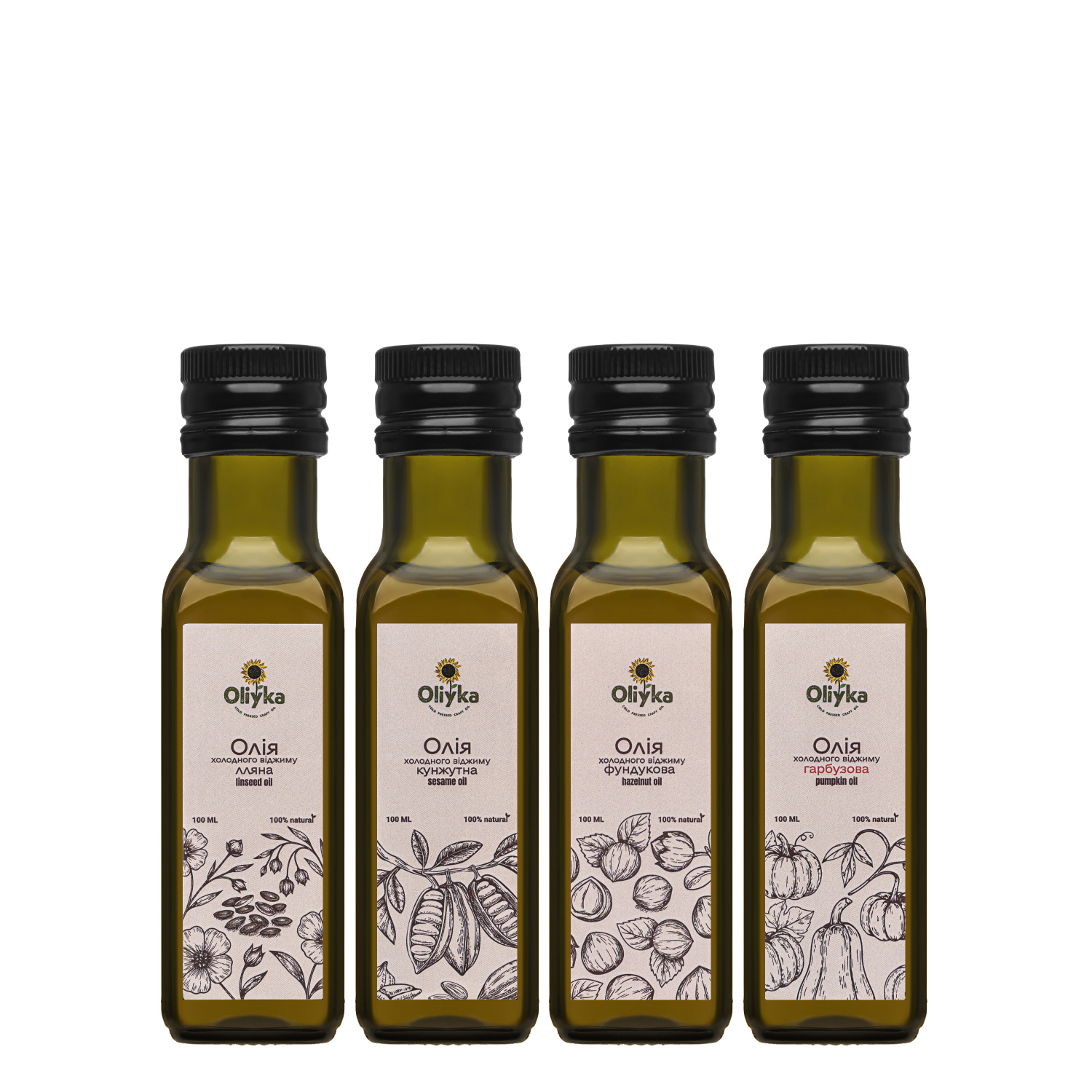 Дегустаційний набір Oliyka + подарунок 250 мл. Соняшникової олії