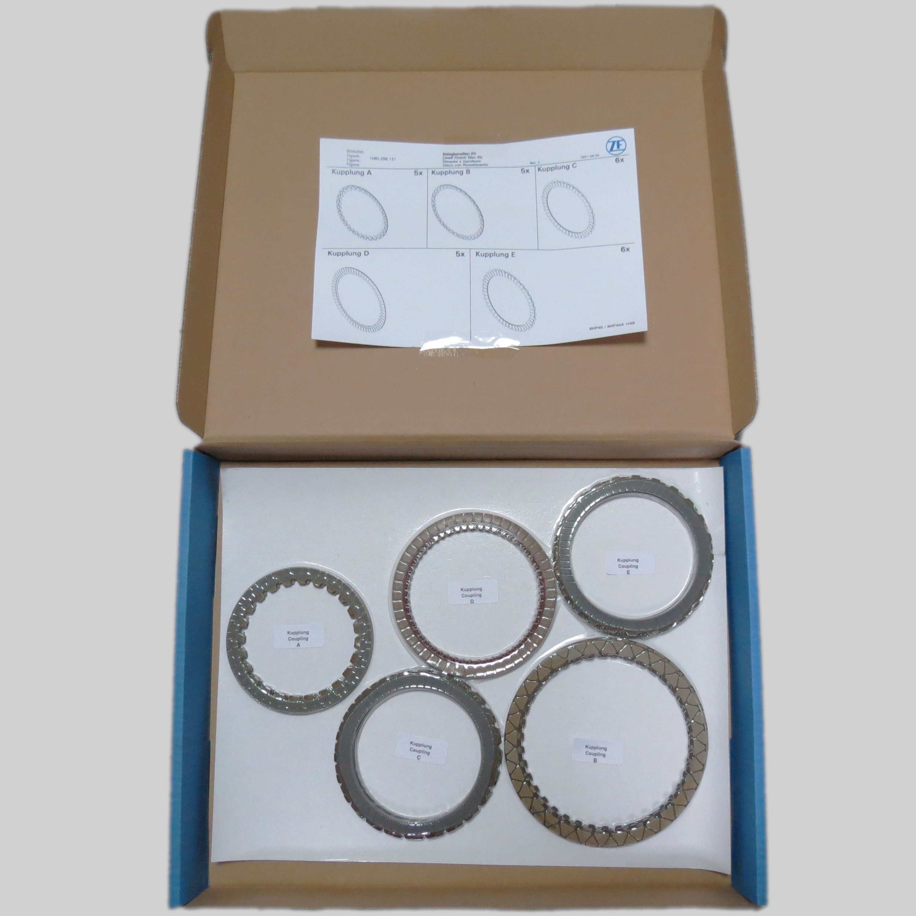 Комплект фрикційних дисків ZF 8HP ORIGINAL