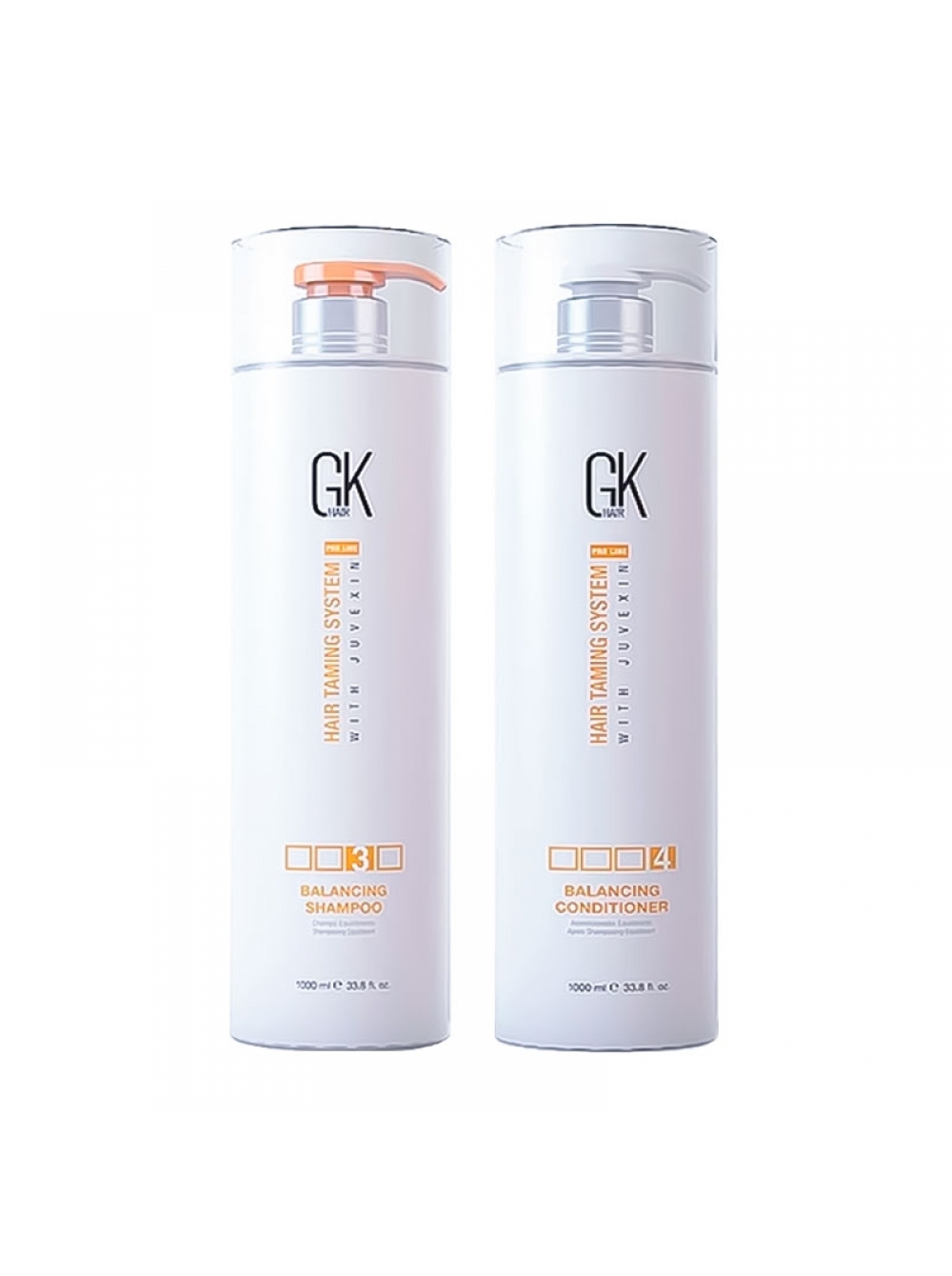 Набір GKhair Global Keratin Balancing балансуючі шампунь та кондиціонер, 2х1000 мл