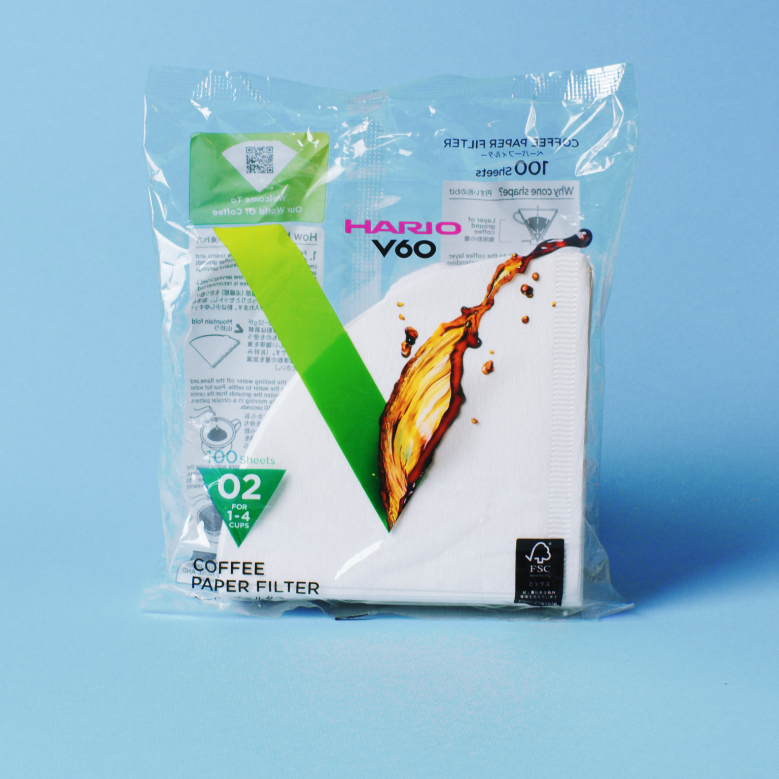 фільтри Hario 02 100 шт. V60