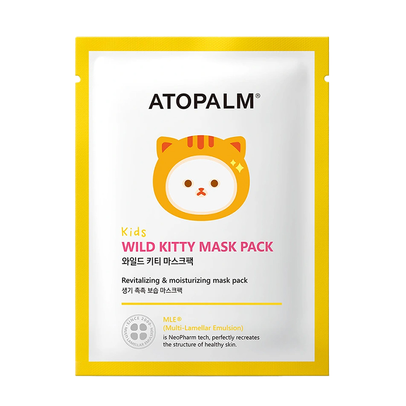 Маска тканинна розгладжуюча для дітей Atopalm Wild Kitty Mask Pack Kids 15g*1ea(BOX)