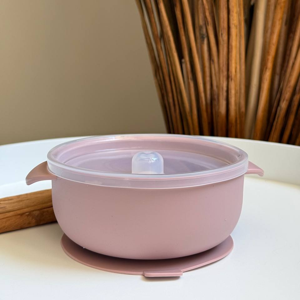 Глибока миска "Каструлька" з кришкою Пудра (Pale mauve)