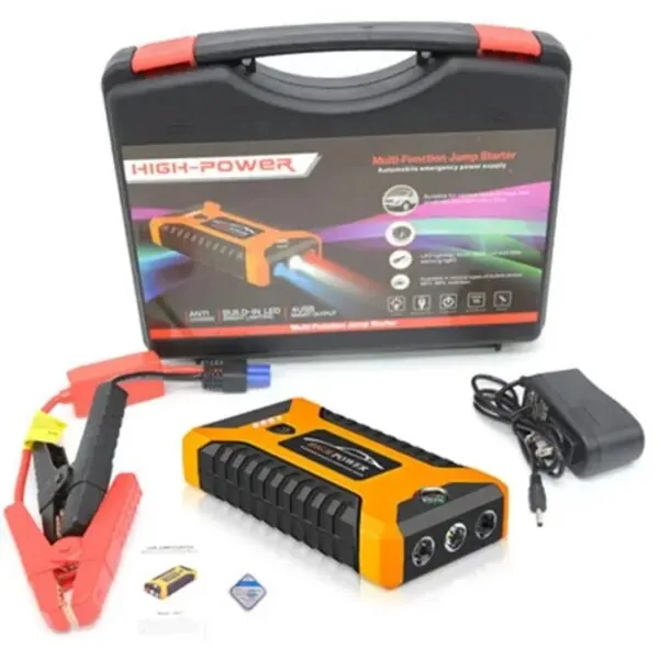 Пускозарядний автомобільний пристрій Jumpstarter 27JX 12В/2А з акумулятором на 99800mAh