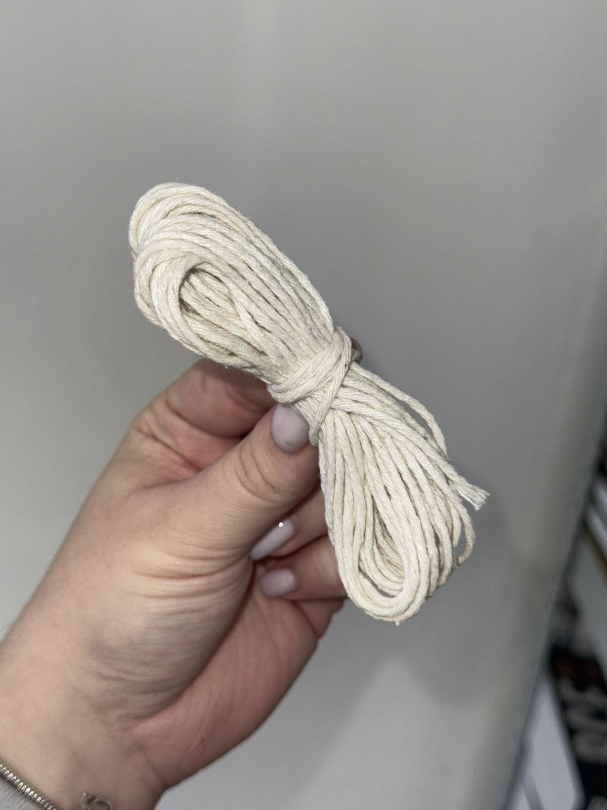 Фітіль натуральний бавовняний  1 метр